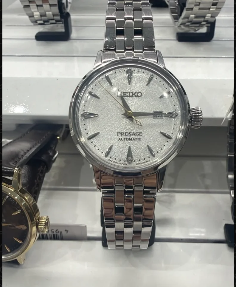 Seiko Presage Textura Branca