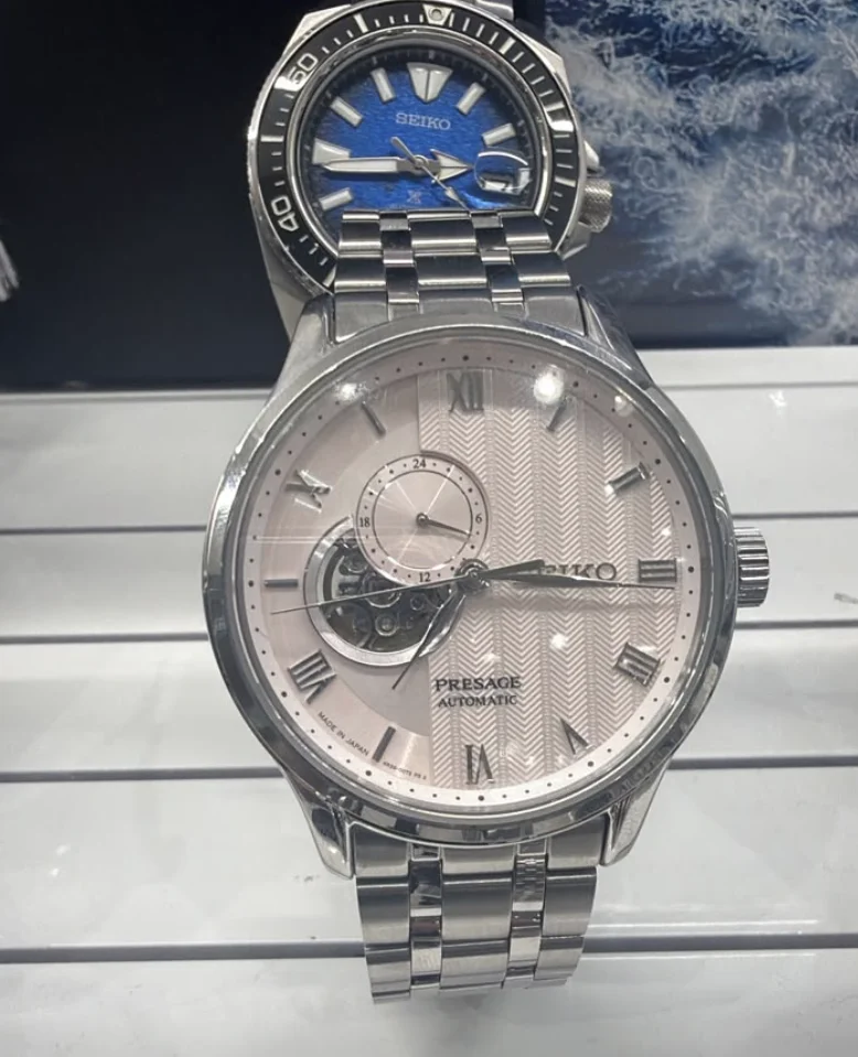 Seiko Presage Open Heart Creme